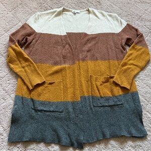 Madewell Kent Colorblock Wool Alpaca Blend Cardigan Women's‎ Size M